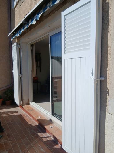 VOLET BATTANT ALUMINIUM PERSONALISE  BLANC