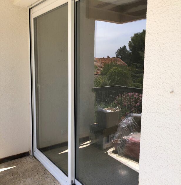 Pose d'un coulissant