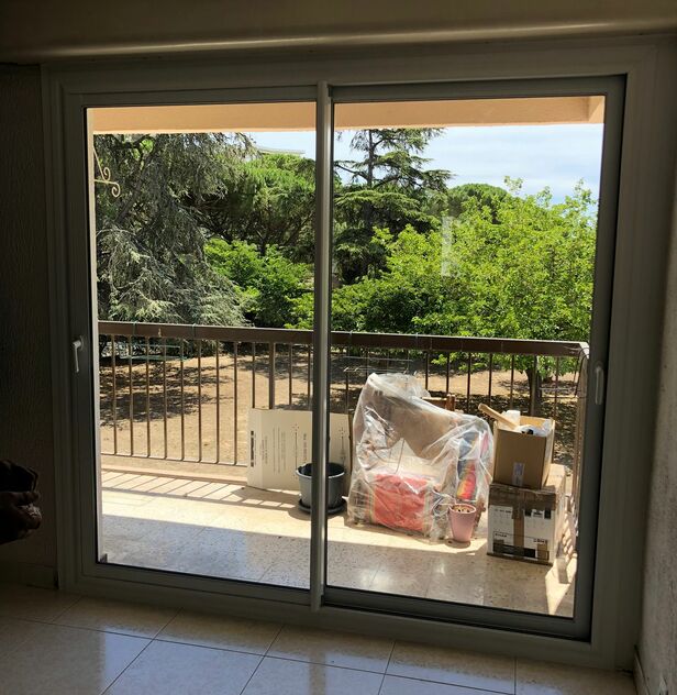 Pose d'un coulissant